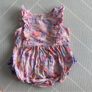 Ruffle Butts Bunny & Friends Waterfall Bubble Romper Girl’s Size 18-24M